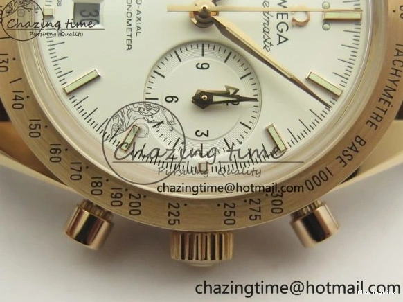 0126 AllSeason Speedmaster ’57 Co-Axial RG OMF 1:1 Best Edition White Dial On Leather Strap A9300 (Free Leather Strap) 8063